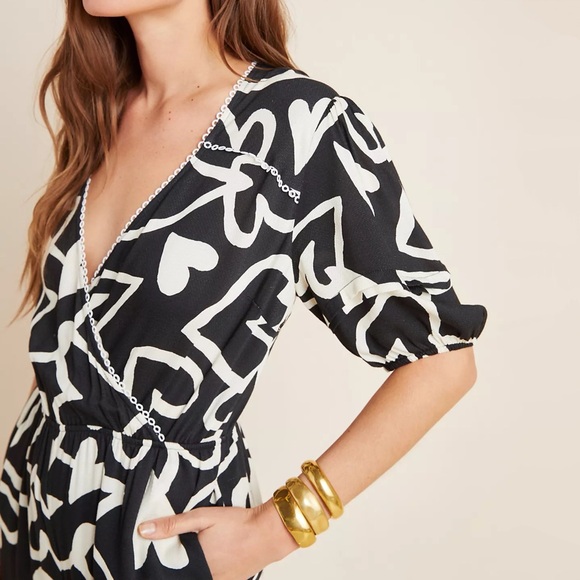 NWT Anthropologie Farm Rio Sinead Hearts Jumpsuit Size XL Petite - Picture 3 of 7